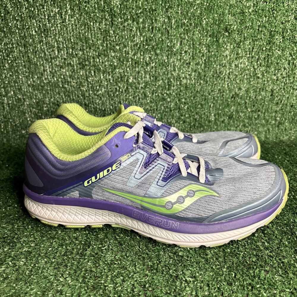 Saucony‎ Guide ISO Everun Shoe Women's 10 Purple Green S10415-1 Road Running